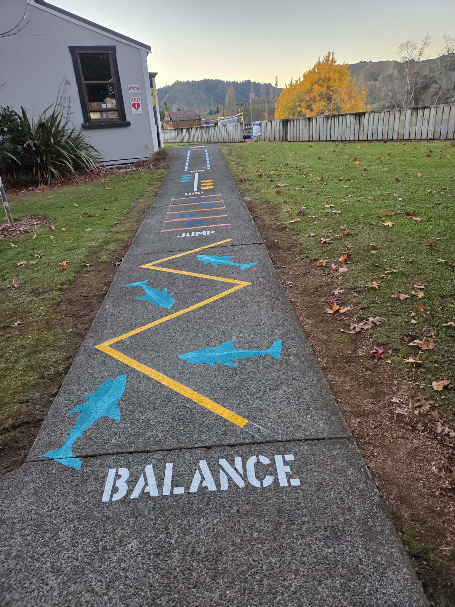 Line marking work 57