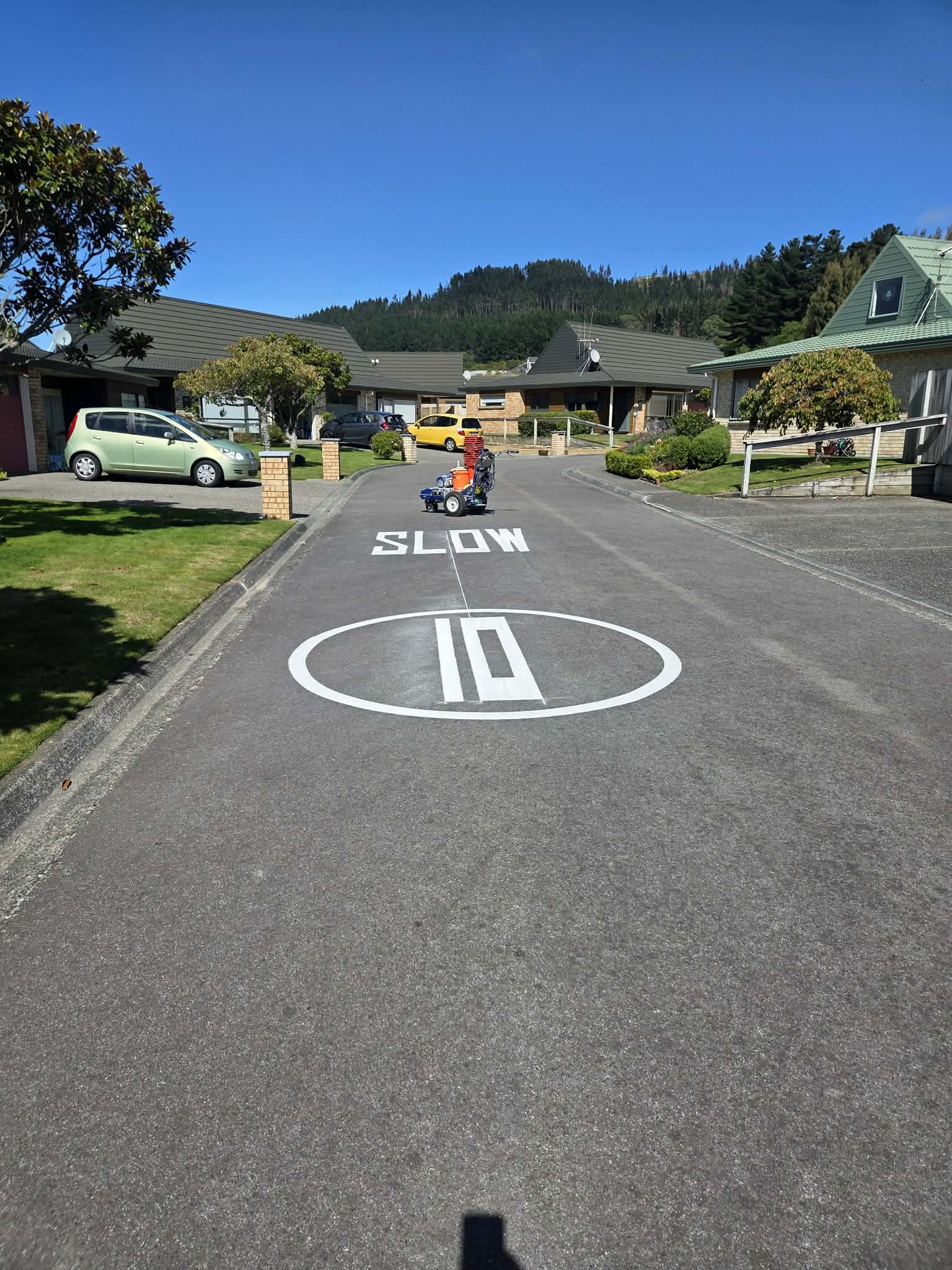 Line marking work 52