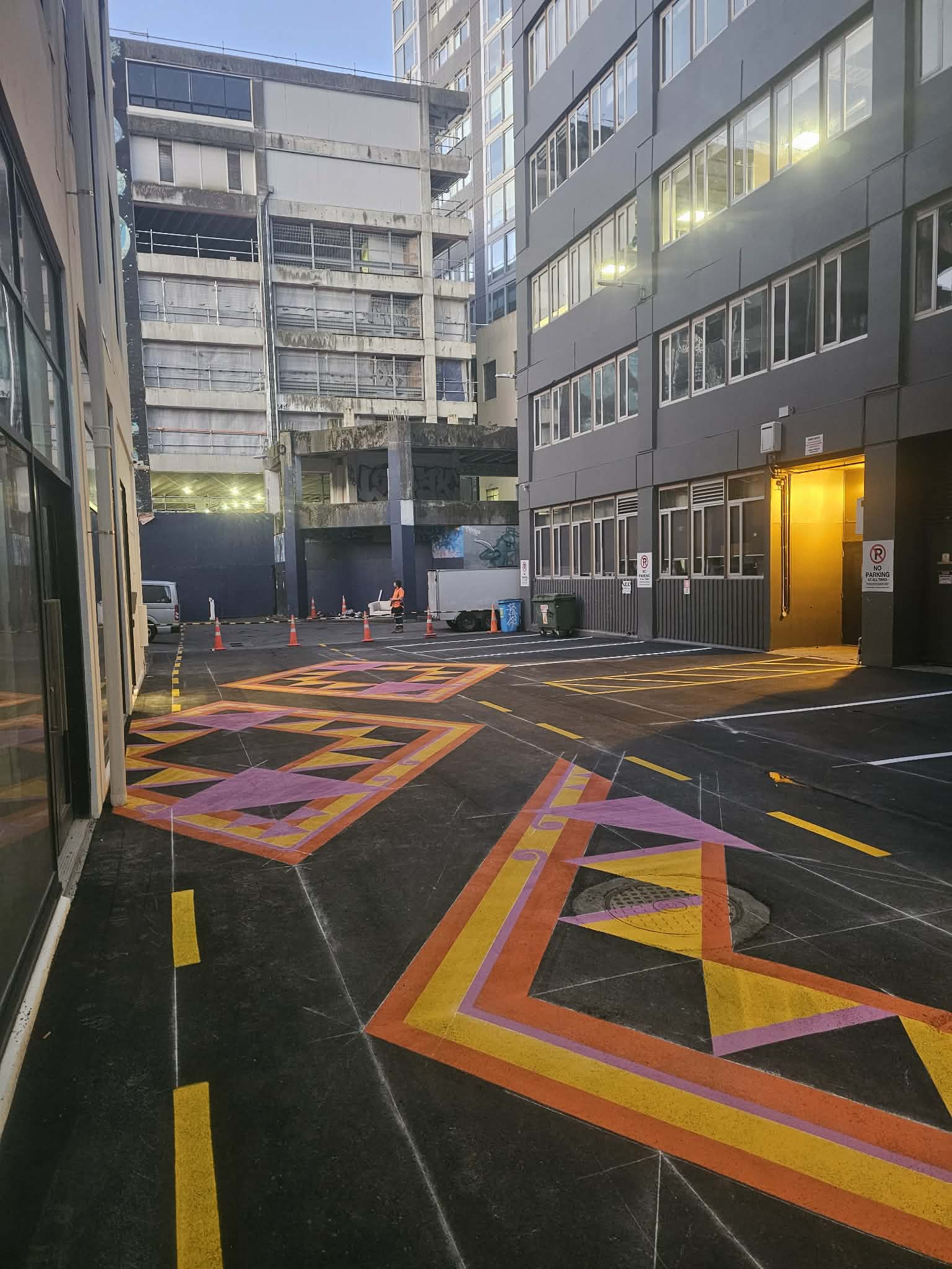 Line marking work 33