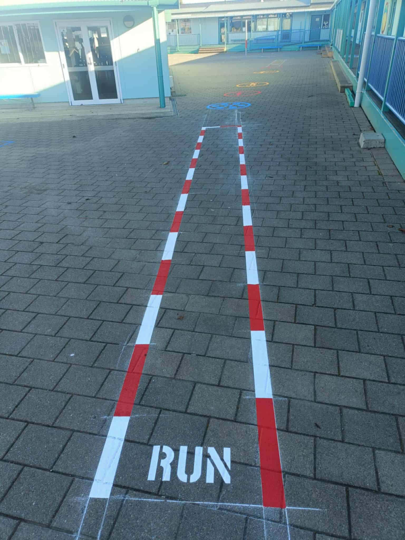 Line marking work 55
