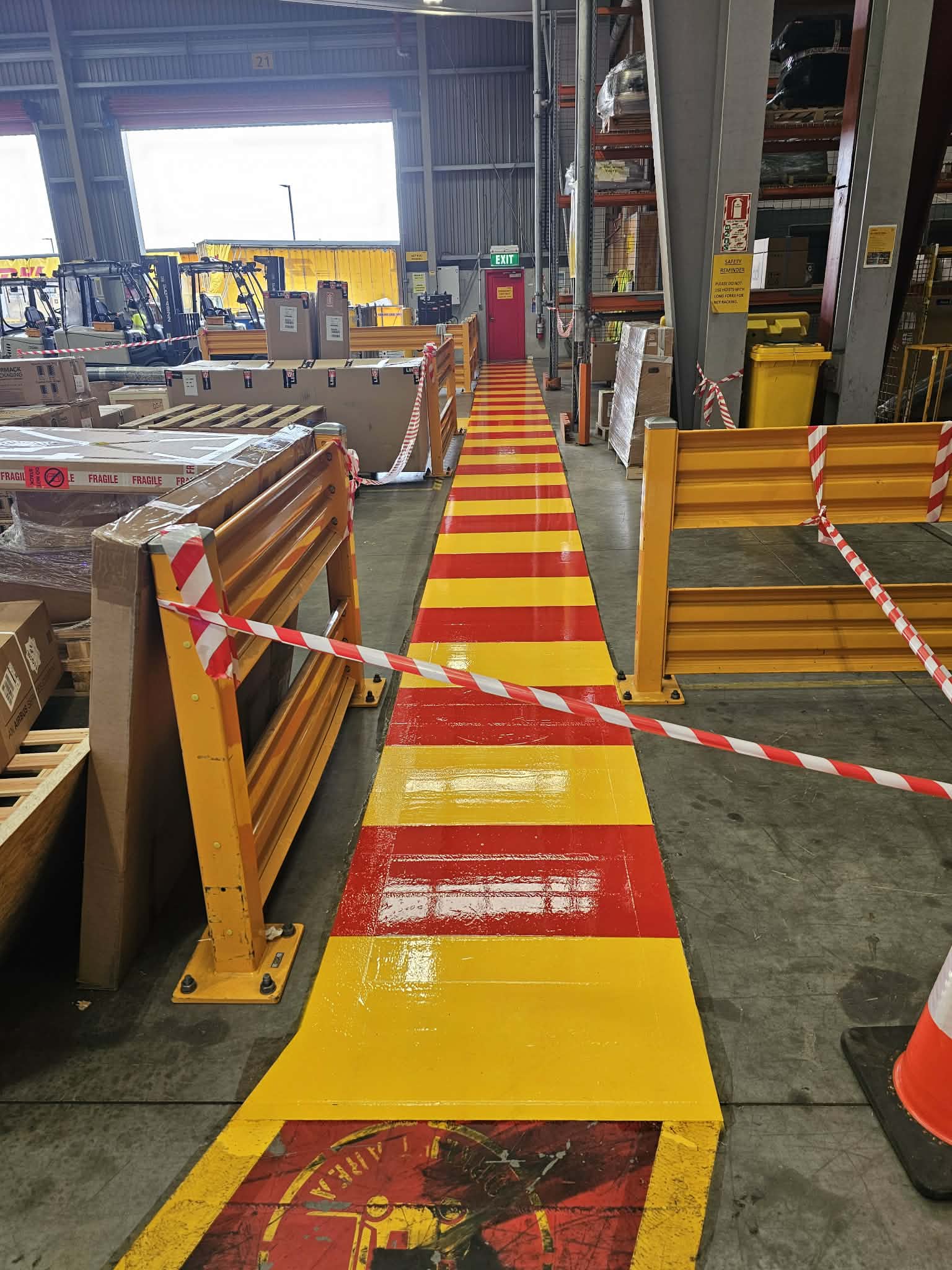 Line marking work 44